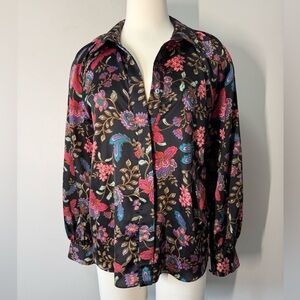 Anthropologie Misa Los Angeles Multicolor Floral Button Down Shirt SZ S